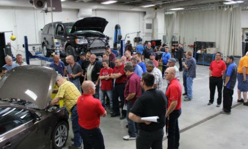A demo in progress at the event. Check out the gallery below for more photos!