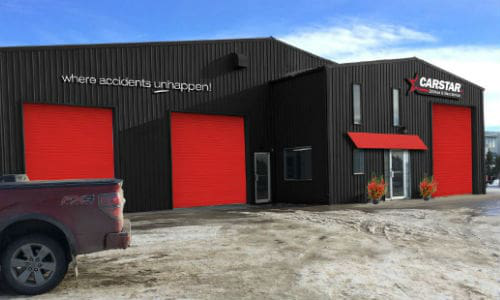 The exterior of CARSTAR Olds.