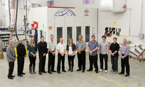 The team at St. Claude Autobody. The facility has recently achieved I-CAR Gold Class.