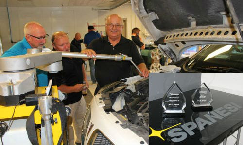 Jerry Snyder of JES Sales has announced he is retiring. Snyder, a long-time member of the industry, is shown here at an event at CARSTAR Vision Park in Hamilton.