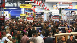 A view of the show floor at the 2015 SEMA Show. The 2016 SEMA Show event will feature the third year of the OEM Collision Repair Technology Summit.