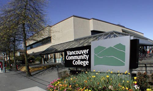 Two students enrolled in Vancouver Community College's collision repairer program were recipients of the annual White and Peters scholarship. The pair will split the $5,000 grant.