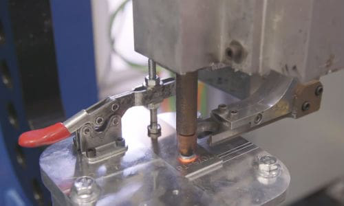 Alcoa's RSR technology uses a combination of spot welding and self-piercing rivets to join different materials.