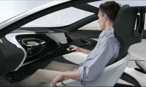 LeEco has unveiled a new feature: a steering wheel that can retract into the dashboard when in autonomous mode.