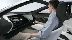 LeEco has unveiled a new feature: a steering wheel that can retract into the dashboard when in autonomous mode.