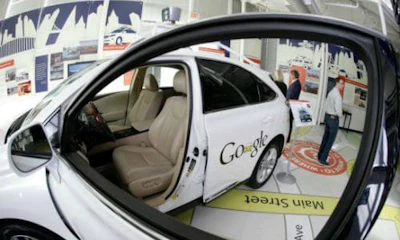 A Google self-driving car on exhibit at the Computer History Museum in Mountain View, California.