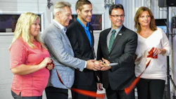 The management team at Carrossier ProColor Shawinigan cuts the ribbon to officially open the new facility. Check out the gallery below for more photos from the event!