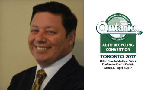 The Ontario Automotive Recyclers Association has named Paul D&rsquo;Adamo of Recycling Growth as the keynote speaker for the 2017 OARA Convention.