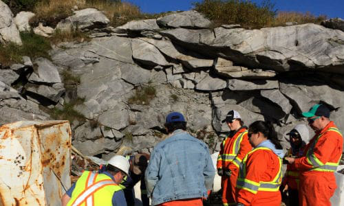 On the scene at one of the Tundra Take-Back locations in 2016. A big part of the project involves professional automotive recyclers training local people to maintain the clean-up efforts in an environmentally conscious way.