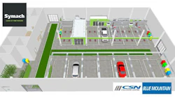 A rendering of the proposed layout for CSN-Blue Mountain Collision's new shop, set to open in April 2017.