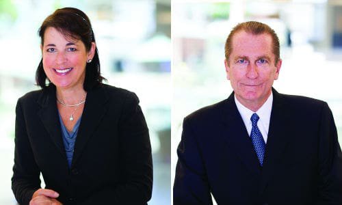 LEFT: Debbie Day, EVP and General Manager of Mitchell&rsquo;s Auto Physical Damage Business Unit. RIGHT: Jack Rozint, Mitchell&rsquo;s VP of Sales & Service, Repair.