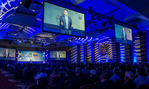 Alain Masse, President of UAP, delivers the opening remarks at the NAPA National Business Conference. Check out the gallery below for more photos from the event!