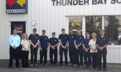 The team at Fix Auto Thunder Bay South. The facility has recently achieved I-CAR Gold Class, thanks in part to an in-house training centre.