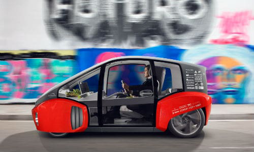 The Rinspeed Oasis easily takes the title of 'Weirdest Concept' at this year's AutoShow. It includes a small garden plot behind the windshield.