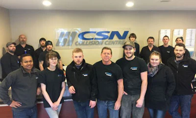 The team at CSN-Keizer&rsquo;s Collision. The facility is the first shop in Eastern Canada to receive CCIAP accreditation.