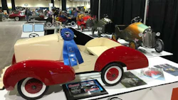 The winning pedal car from the Pedal Car Challenge at Calgary's World of Wheels event. The Pedal Car Challenge was co-sponsored by BASF and Carlson Body Shop Supply.