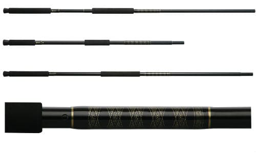From the top: Shurhold's 760, 833 and 855 handles. The bottom images shows the detail of the gold threadwork.