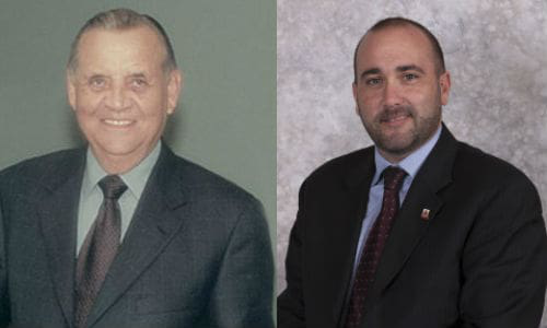 John Maslack (left), founder of Maslack Supply, has been named as the recipient of the 2017 AIA Distinguished Service Award. Jason Best, VP, Aftermarket of Sprectra Premium Industries (right) has been named as AIA's Young Leader of the Year for 2017.