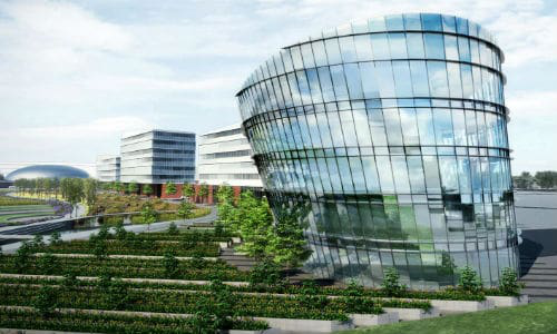 Detroit and Michigan are attracing more high-tech talent, and automakers plans show it. Ford is currently overhauling its Dearborn campus to add green space, walking trails and a cylindrical glass tower dubbed the &ldquo;Sustainability Showcase.&rdquo;