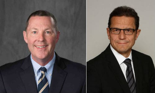 Tim O&rsquo;Day, President and COO of the Boyd Group (left) and Brock Bulbuck, CEO.