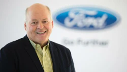 Jim Hackett, Ford's new President and CEO. Hackett is being billed as the exec who will negotiate the coming self-driving car era.