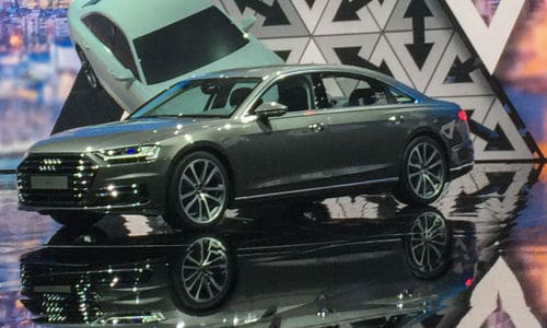 Audi officially launched the 2018 A8 at a special event in Barcelona, Spain. According to the company, it is the world&rsquo;s first commercially available level 3 autonomous vehicle.