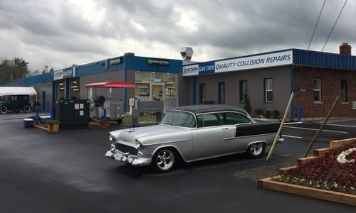 Pictured is CSN Collision Centre&rsquo;s newest location: CSN Gan Chev, located in Gananoque, Ontario. &ldquo;For me, being the owner of CSN Gan Chev means more than just running a collision centre,&rdquo; says owner Jamie Hall. &ldquo;I am carrying on my father&rsquo;s business, his hard work and ambition.&rdquo;