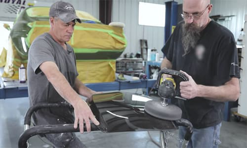 In Carbon Fibre Clearing Part II, Mike Ring and his associate demonstrate the process of carbon clearing.