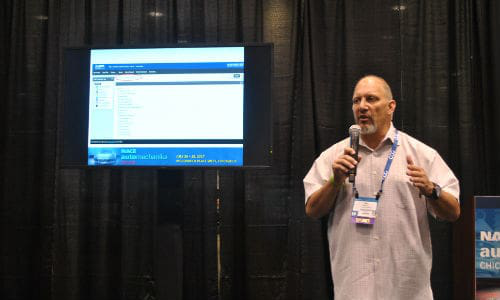 Mike Anderson of Collision Advice led the panel discussion on scanning at NACE Automechanika. One of the more intriguing parts of the discussion focused on the uses of scanners outside of diagnostics.
