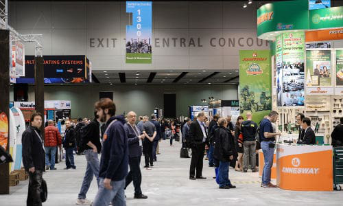 A view of the floor at the most recent Automechanika Chicago. Now combined with NACE, the 2017 show promises to draw collision repair professionals from across North America and around the world.