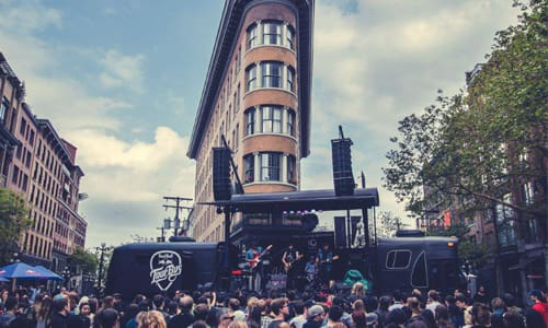 One of 360 Fabrication&rsquo;s most noteworthy builds is the Red Bull Bus, the loudest rolling concert stage in North America.