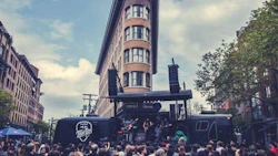 One of 360 Fabrication’s most noteworthy builds is the Red Bull Bus, the loudest rolling concert stage in North America.
