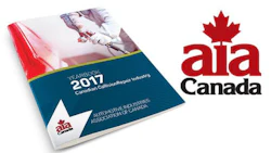 The 2017 Canadian Collision Repair Industry Yearbook from AIA Canada shows a small uptick in total shop numbers from 2015 to 2016.