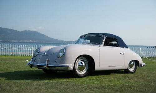 The 1952 Porsche 356 Reutter Cabriolet won Best in Class (Post War Open) at the 2017 Pebble Beach Concours d&rsquo;Elegance.