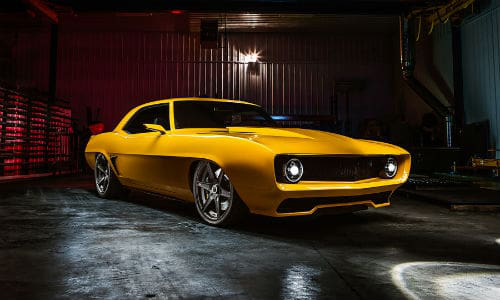 'Inferno,' a bright yellow 1969 Camaro painted with PPG products, captured the Best Street Machine title at the Shades of the Past 35th annual Hot Rod Roundup.