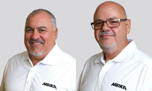 Claudio Di Sabato (left) has joined Mirka Canada in the role of National Accounts Manager. Sylvain Lamoureux (right) will serve as the company&rsquo;s sales representative for the south shore of Montreal and the eastern townships (l&rsquo;Estrie).