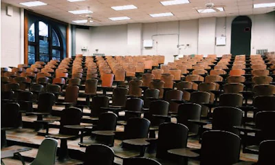 College strike, classroom