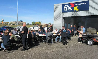 Guests For The Official Grand Opening Included Local Area Businesses, Customers, Suppliers, Fix Auto Staff And City Of Airdrie Mayor Peter Brown
