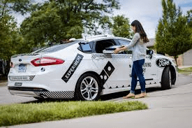 Ford's Showcases Driverless Pizza Delivery