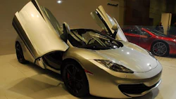 The McLaren MP4-19 at the Canadian International Auto Show in Toronto.