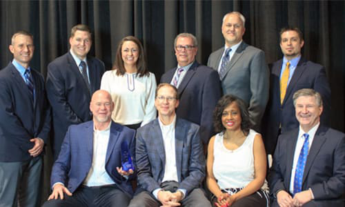Program of the Year winner 3M, pictured with Sherwin-Williams Automotive Finishes team.