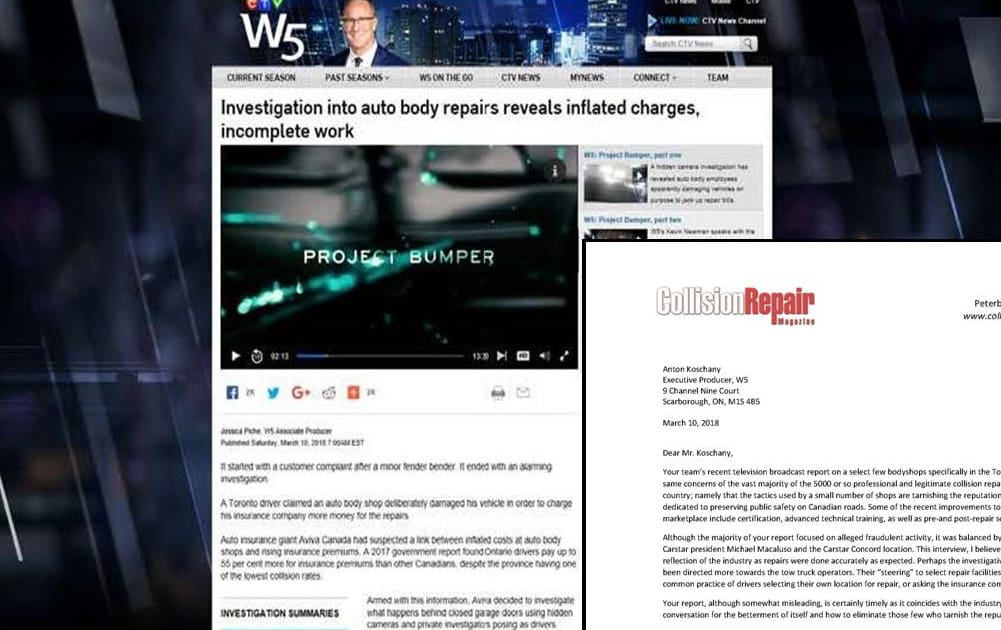 Industry responds to W5 report.