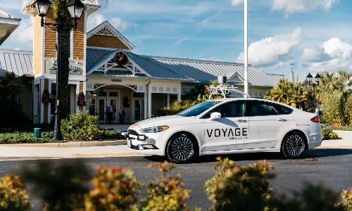 Voyage&rsquo;s self-driving taxis are becoming popular in retirement communities in Florida.
