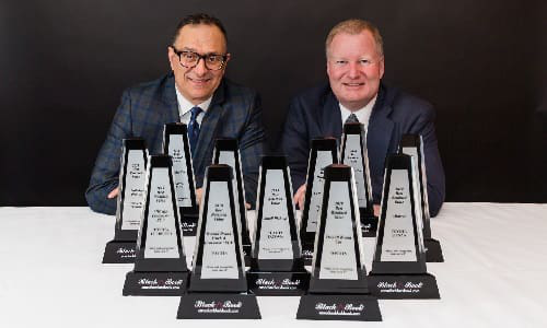 Cyril Dimitris, vice president of sales and marketing, Toyota Canada and Brad Rome, president of Canadian Black Book.
