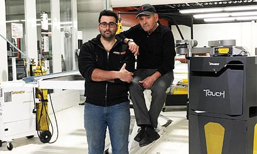 Anthony Iaboni and father Giuliano Iaboni. Anthony was first introduced to the auto repair industry through his father&rsquo;s plastic bumper and fender remanufacturing business.