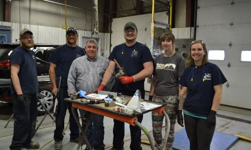 Attendees of the Rivet Bonding training session.
