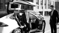 Alexi Hoeft and Alexander Hart held a Tesla-themed wedding for their nuptials.