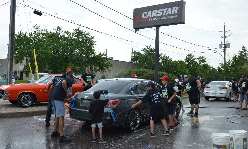 The &ldquo;Soap it up&rdquo; 2017 event at CARSTAR Brampton.