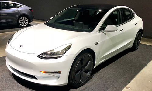 The Tesla Model 3. In a shareholder letter, Tesla suggested this car may be easier to repair for Tesla Certified repair facilities.