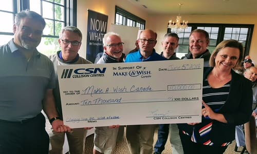 During CSN's evening program a cheque in the amount of $10,000 was presented to Alyson Geary of Make-A-Wish Canada.